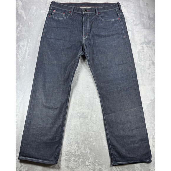 Levi's Other - LEVI'S 569 Loose Straight Jeans Mens 38x32 Dark Wash Flap Pockets Y2K Style